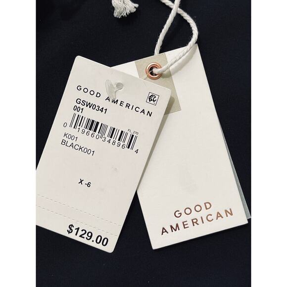 Good American Always Fits One-Shoulder One-Piece Swimsuit Black Plus Size 3X NWT - Picture 4 of 7